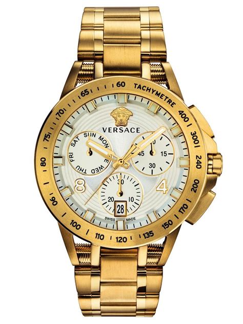 Goldene Versace Herrenuhren .